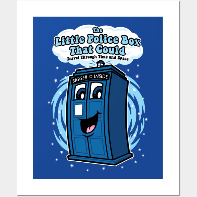 The Little Police Box Wall Art by mikehandyart